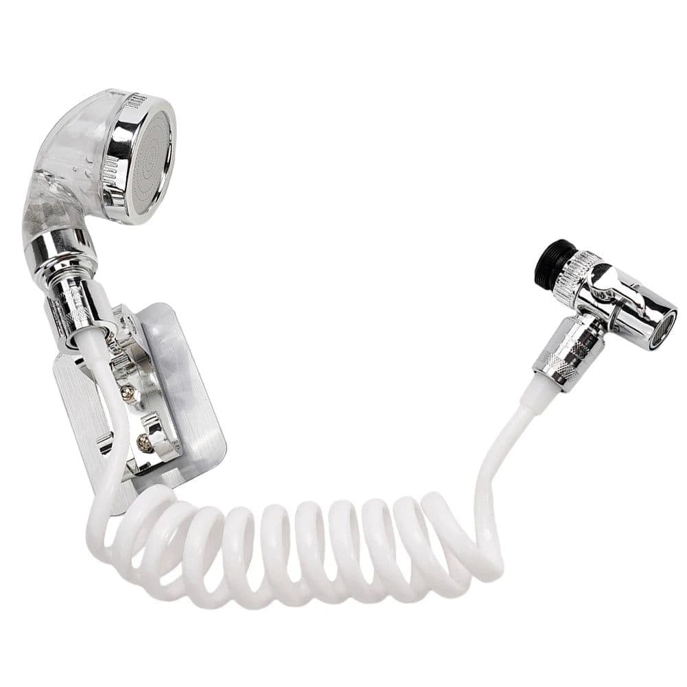 image-ABS Faucet External Shower Head Set Bathroom Kitchen Basin Tap Adapter Attachment Washbasin Faucet External Home Shower Head