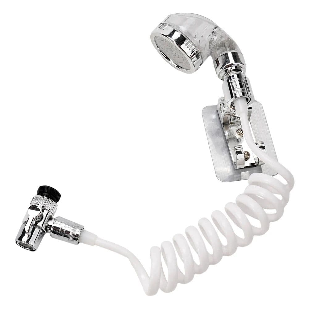 image-ABS Faucet External Shower Head Set Bathroom Kitchen Basin Tap Adapter Attachment Washbasin Faucet External Home Shower Head