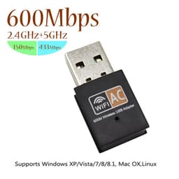 image-600Mbps USB Wifi Adapter 2.4GHz+5GHz Antenna USB Ethernet Lan Wifi Dongle Network Card Dual Band Wi fi Adapter