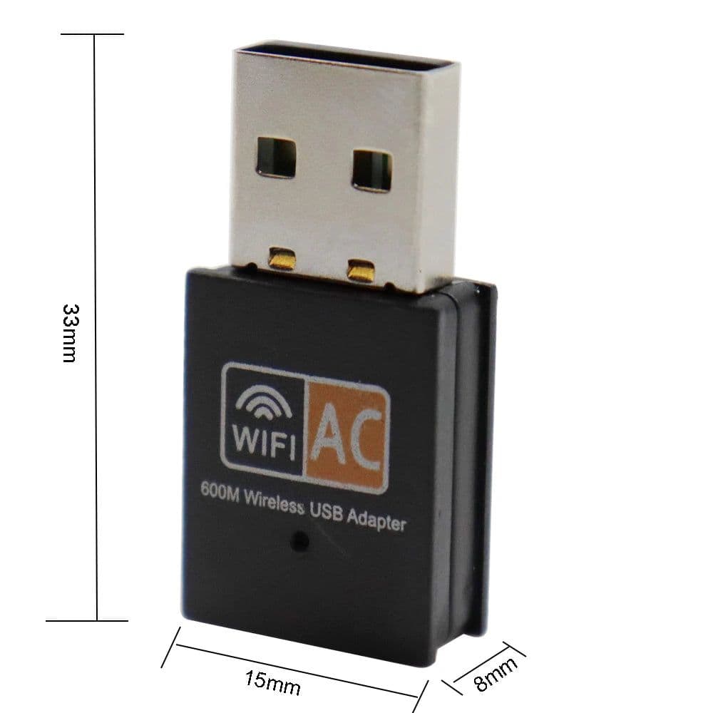image-600Mbps USB Wifi Adapter 2.4GHz+5GHz Antenna USB Ethernet Lan Wifi Dongle Network Card Dual Band Wi fi Adapter