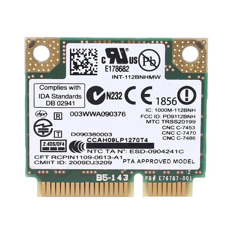 image-For Centrino Wireless-N 1000 Wifi Link1000 802.11 b/g/n 112BNHMW 300Mbps Half Mini Pci-e Wireless Card