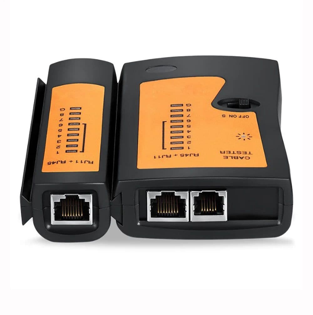 image-OULLX RJ45 Cable lan Tester Network Cable Tester RJ45 RJ11 RJ12 CAT5 UTP LAN Cable Tester Networking Tool network Repair