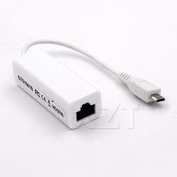 image-Micro USB to lan card Connector For Tablet 2.0 5 Pin 10/100 Male RJ45 Female Ethernet LAN Network Card Adapter
