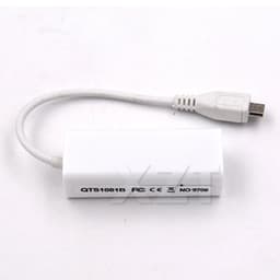 image-Micro USB to lan card Connector For Tablet 2.0 5 Pin 10/100 Male RJ45 Female Ethernet LAN Network Card Adapter