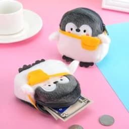 image-Shoulder Bag Little Penguin Kawaii Penguin Plush Wallet Soft Penguin Plush Coin Purse Girls Lovers Valentine's Gifts Small