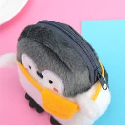 image-Shoulder Bag Little Penguin Kawaii Penguin Plush Wallet Soft Penguin Plush Coin Purse Girls Lovers Valentine's Gifts Small