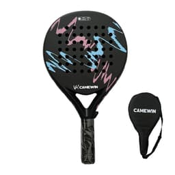 image-CAMEWIN 4018 Padel Racket Tennis Carbon Fiber Soft EVA Face Tennis Paddle Racquet Racket with Padle Bag Cover,1