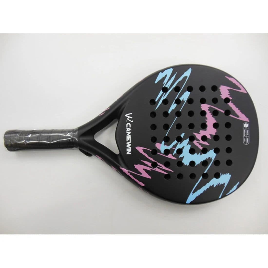 image-CAMEWIN 4018 Padel Racket Tennis Carbon Fiber Soft EVA Face Tennis Paddle Racquet Racket with Padle Bag Cover,1