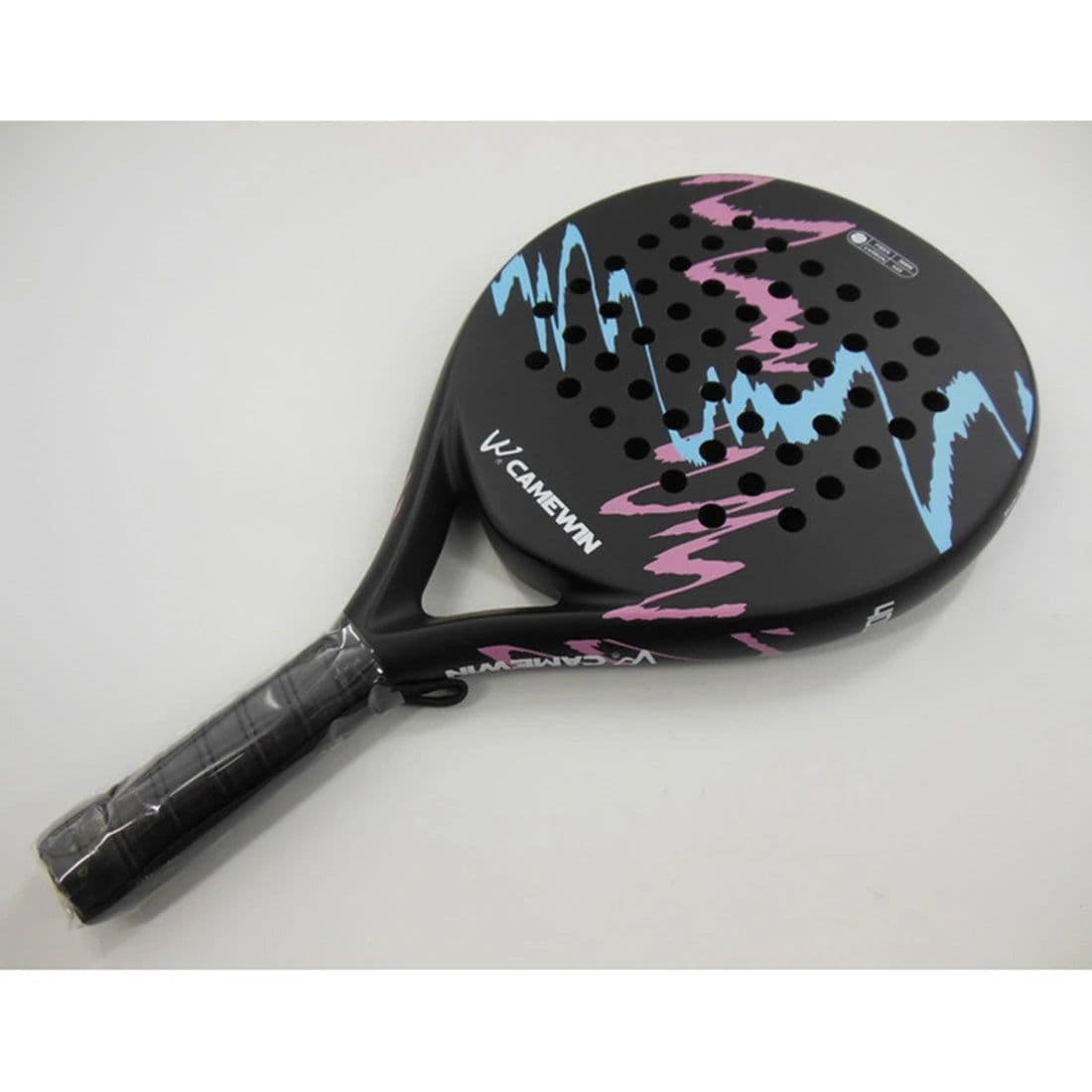image-CAMEWIN 4018 Padel Racket Tennis Carbon Fiber Soft EVA Face Tennis Paddle Racquet Racket with Padle Bag Cover,1