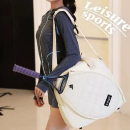 image-YWYAT Tennis Bag Badminton Bag Shoulder Hand Bag Squash Tennis Racket Bag Badminton Racket Bag Padel Tennis Bag Gym Bag Sports B