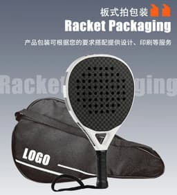 image-PADEL carbon fiber surface cut EVA inner core cage plate tennis racket with adjustable PADEL POP Tennis