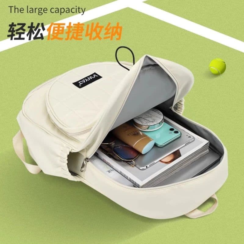 image-YWYAT Tennis Bag Large Capacity Badminton Tenis Padel Backpack Tennis Badminton Racket Bag with Shoe Compartment