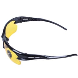 image-Cycling Sunglasses black frame yellow Night Vision sheet outdoor equipment