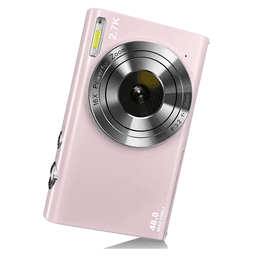 image-Digital Camera with Auto Focus, 2.7K 48MP Vlogging Camera with 2.8 Inch Large Screen Stylish Camera for Teens-Pink
