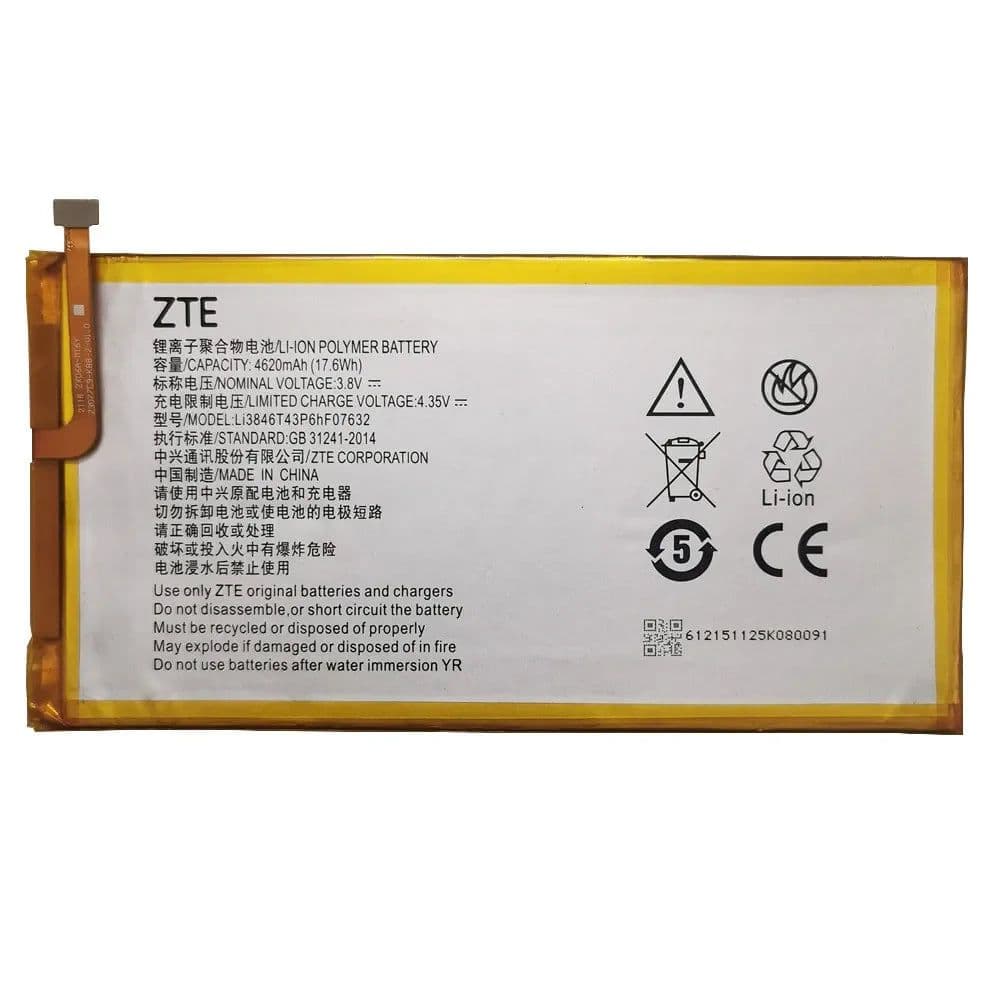 image-100% New Original High Quality 3.8V 4620mAh Li3846T43P6hF07632 For AT&T Trek 2 HD For ZTE K88 Battery Batteries