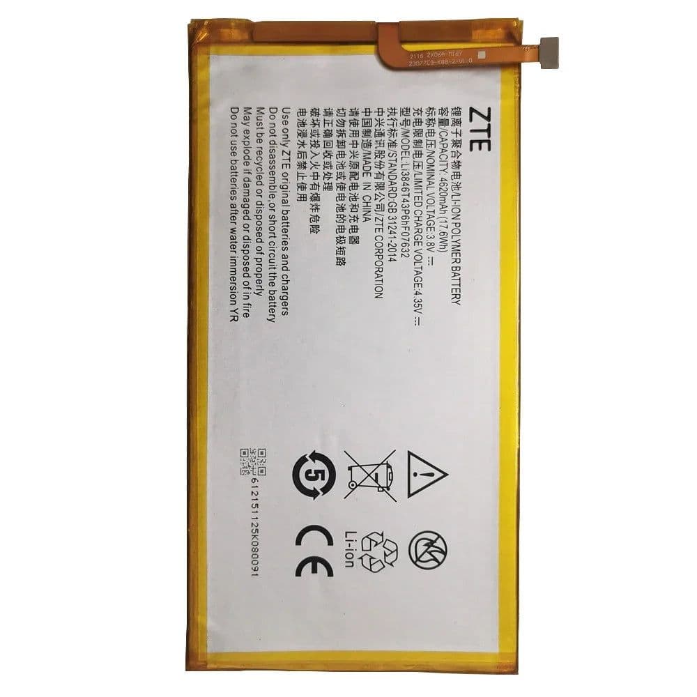 image-100% New Original High Quality 3.8V 4620mAh Li3846T43P6hF07632 For AT&T Trek 2 HD For ZTE K88 Battery Batteries
