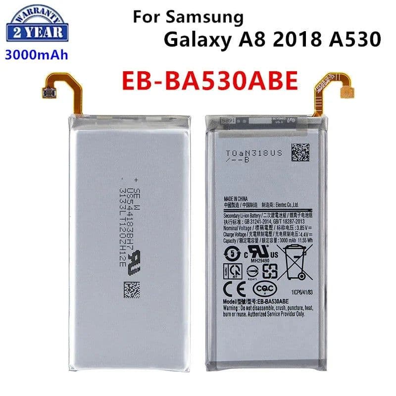 image-Brand New EB-BA530ABE 3000mAh Battery For Samsung Galaxy A8 2018 A530 SM-A530 A530F A530K/L/S/W A530N/DS Batteries+Tools