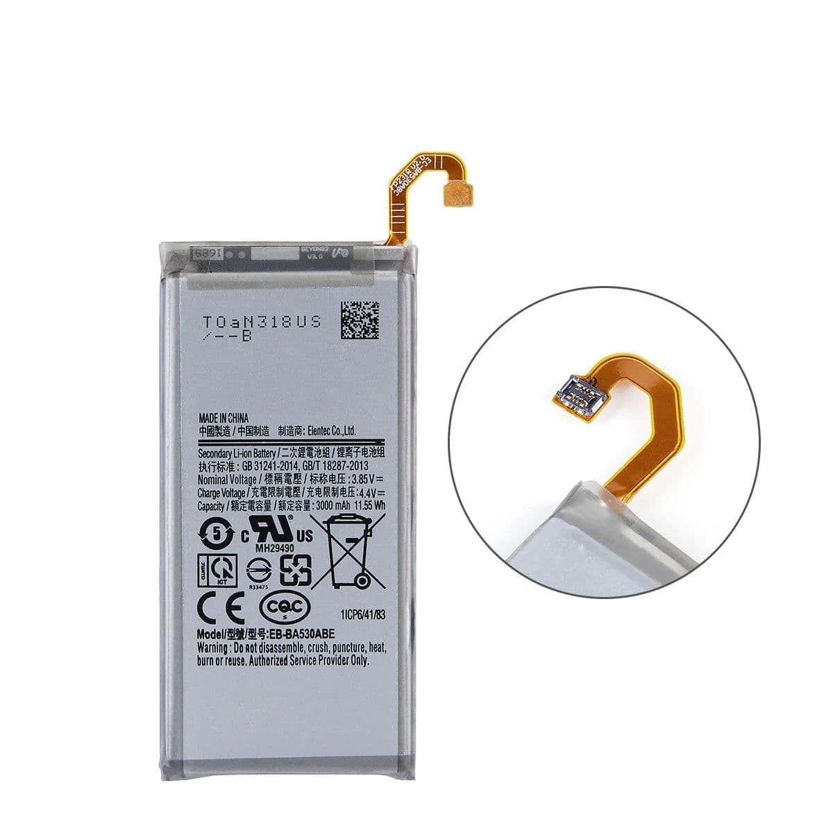 image-Brand New EB-BA530ABE 3000mAh Battery For Samsung Galaxy A8 2018 A530 SM-A530 A530F A530K/L/S/W A530N/DS Batteries+Tools