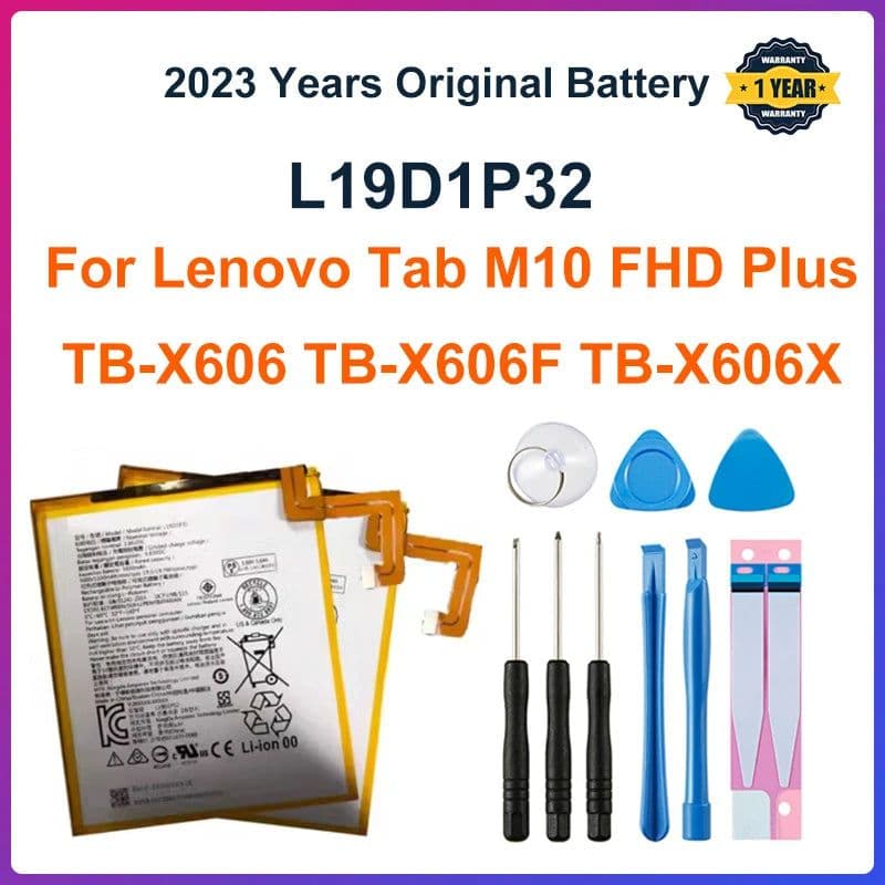 image-New Orignal High Quality 5100mAh L19D1P32 Battery For Lenovo Tab M10 FHD Plus TB-X606 TB-X606F TB-X606X