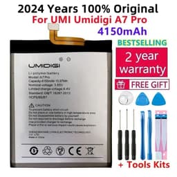 image-100% Original NEW A7 Pro Battery 4150mAh For UMI Umidigi A7 Pro A7Pro Mobile Phone Bateria High Quality Li-polymer Batteries