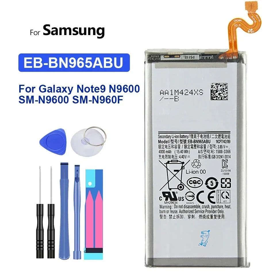 image-Battery for Samsung Galaxy Note 9, EB-BN965ABU, 4000mAh, Note9, Note 9, N9600, SM-N960F, N960F, N960U, N960N, N960W