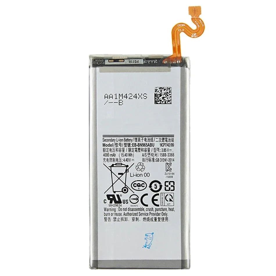 image-Battery for Samsung Galaxy Note 9, EB-BN965ABU, 4000mAh, Note9, Note 9, N9600, SM-N960F, N960F, N960U, N960N, N960W