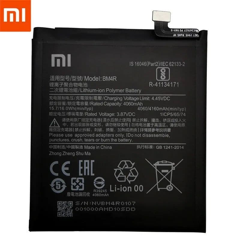 image-2024 Years Xiao Mi Original BM4R Battery For Xiaomi Mi 10 Lite 5G BM4R Genuine Replacement Phone Battery 4160mAh With Free Tools