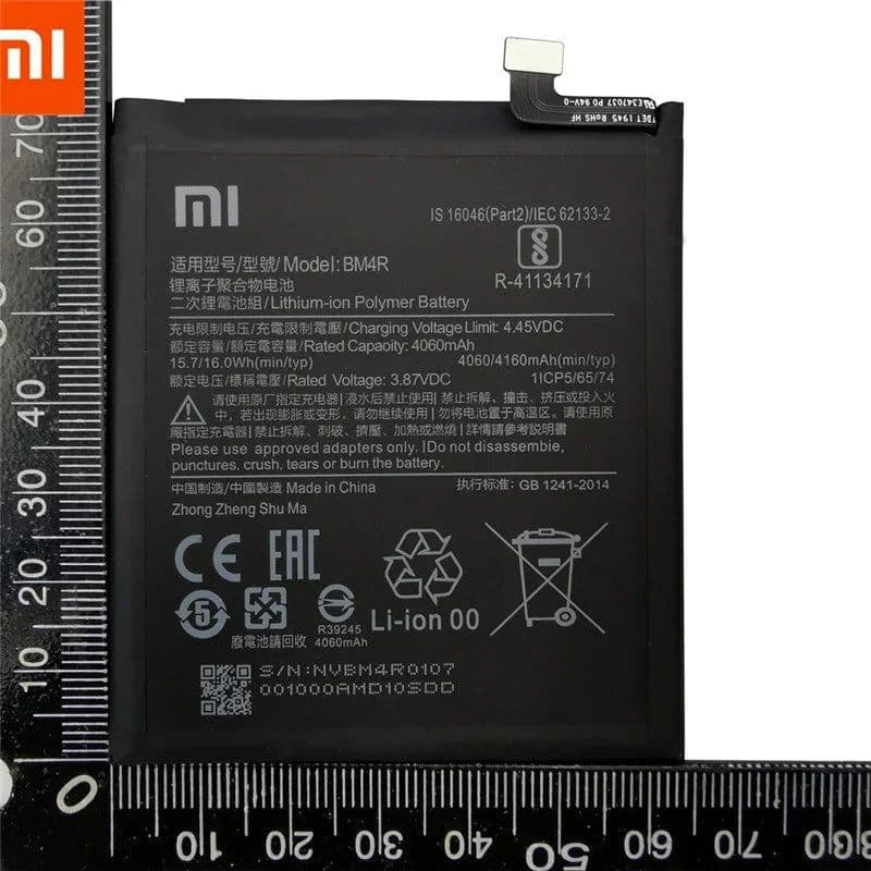 image-2024 Years Xiao Mi Original BM4R Battery For Xiaomi Mi 10 Lite 5G BM4R Genuine Replacement Phone Battery 4160mAh With Free Tools