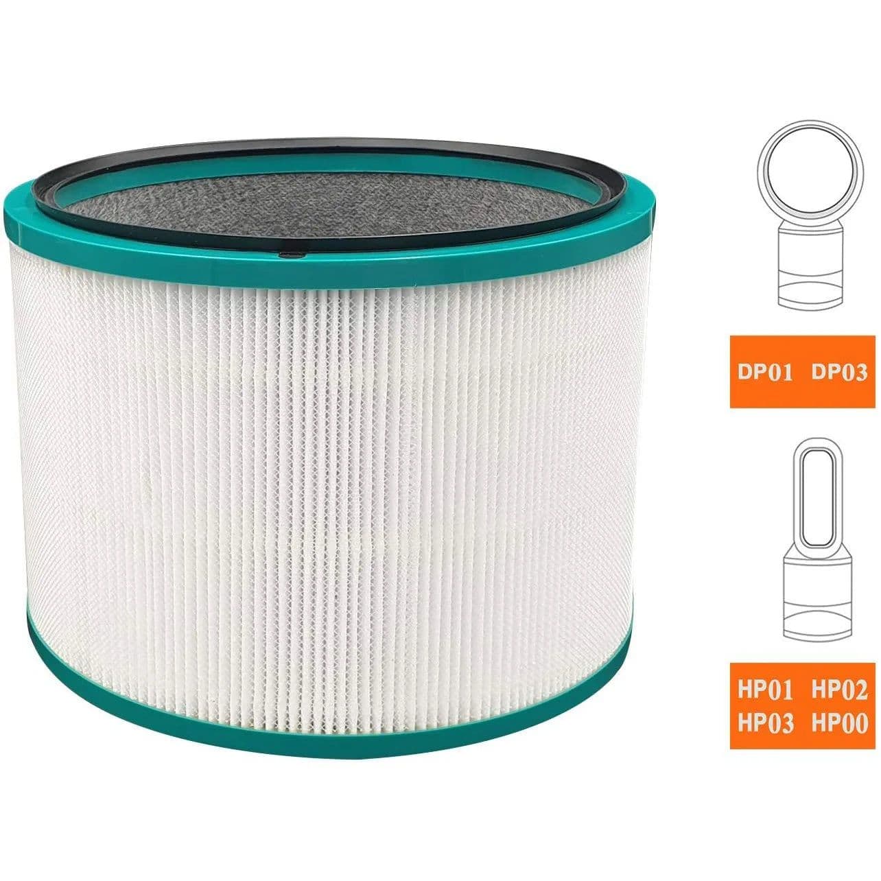 image-Air Purifier Filter Replacement for Dyson HP00 HP01 HP02 HP03 DP01 DP03 Desk Purifiers Compatible with Part 968125-03