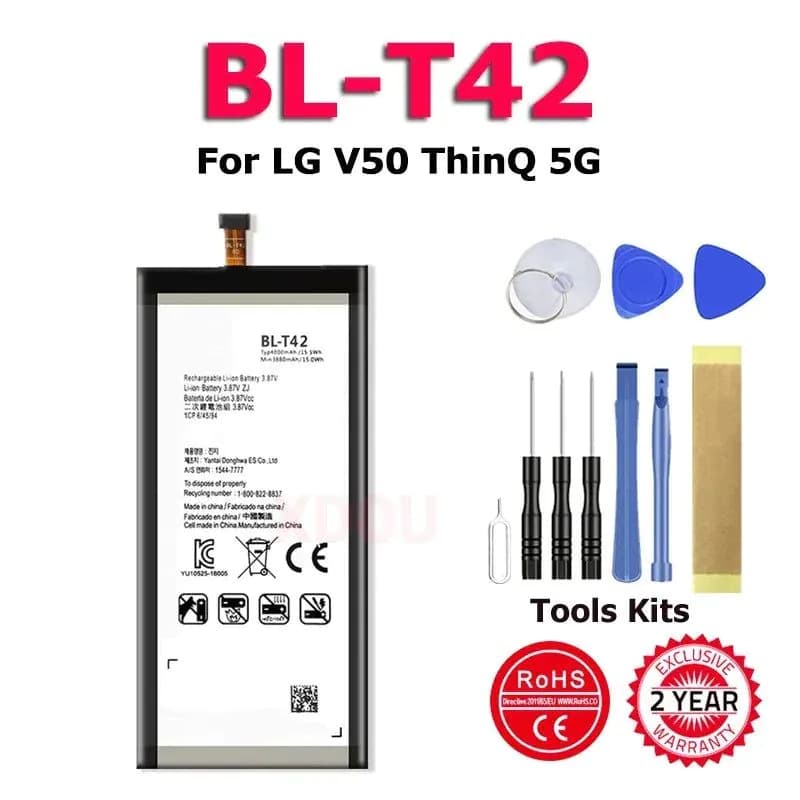 image-Battery For LG V50 ThinQ 5G V50ThinQ BL T42 BL-T42 LM-V500 V500N V500EM V500xm Mobile Phone New In Stock Bateria