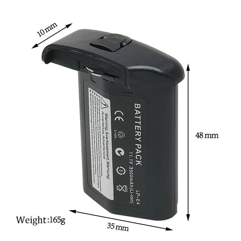 image-1PCS 3500mAh LP-E4 LP E4 LPE4 camera battery for Canon EOS 1D Mark III, EOS-1D Mark IV, EOS 1Ds Mark III, EOS 1D C, EOS 1D X