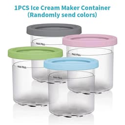 image-1PCS Randomly send color Ice Cream Maker Container For Ninja Creami Pints 16oz Cups Compatible NC301 NC290 Serie Ice Cream Maker