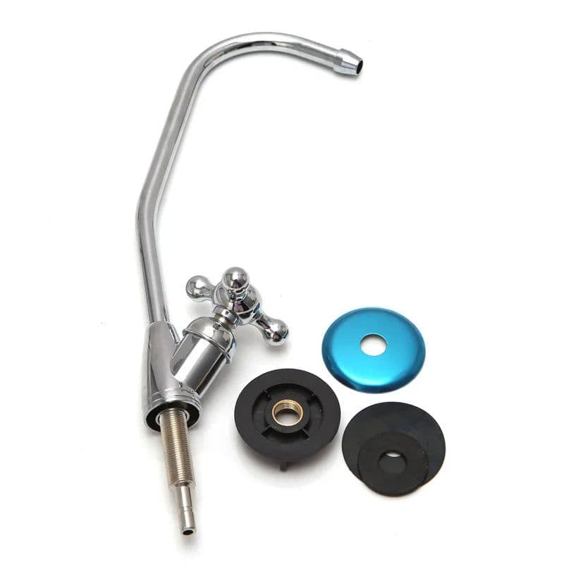 image-Free_on 1/4" Reverse Osmosis System Stainless Steel RO Drinking Water Filter Faucet Tap