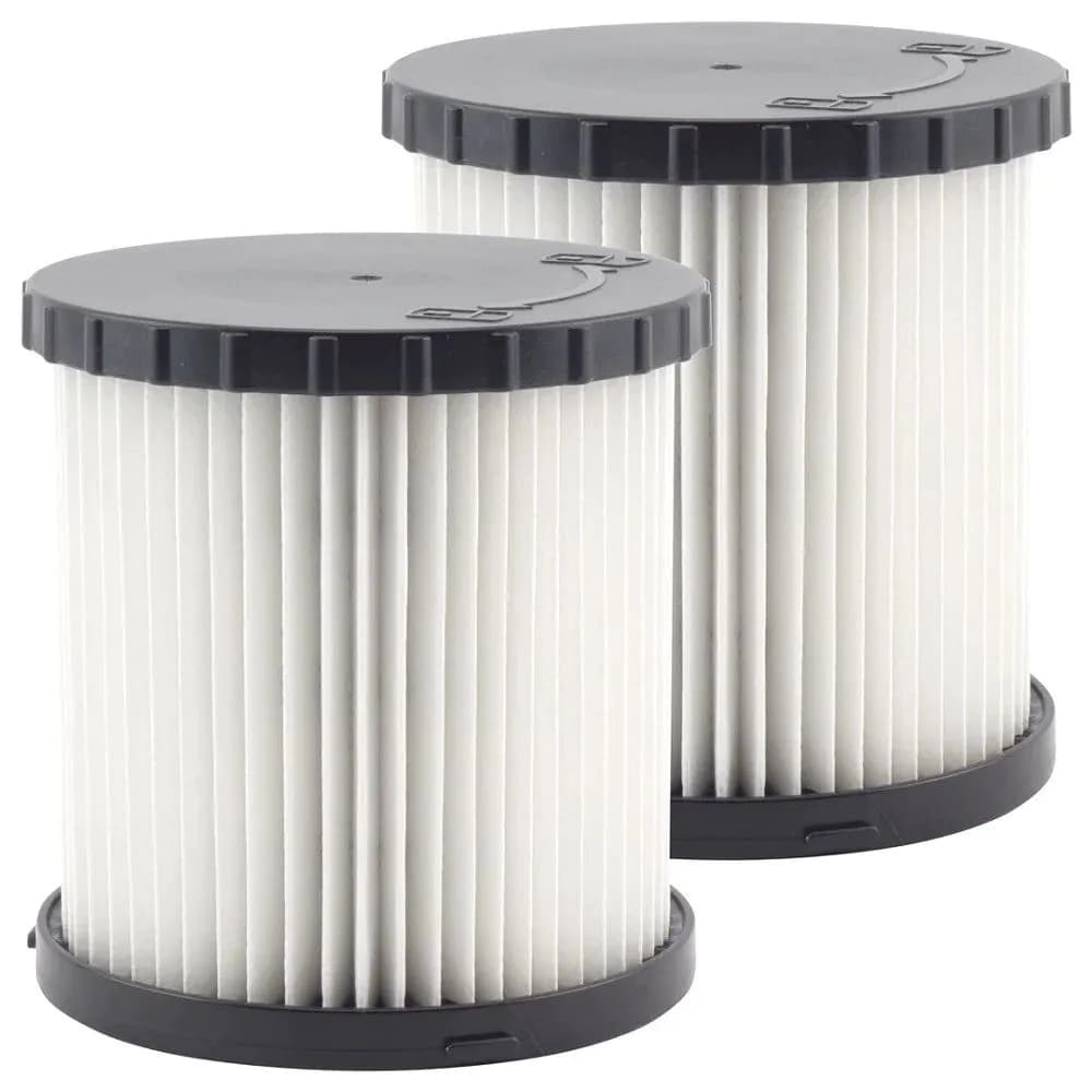 image-2 Pack Cartridge HEPA Filters Replacement Part DCV5801H Compatible with DeWalt DCV580 & DCV581H Wet Dry Vacuums