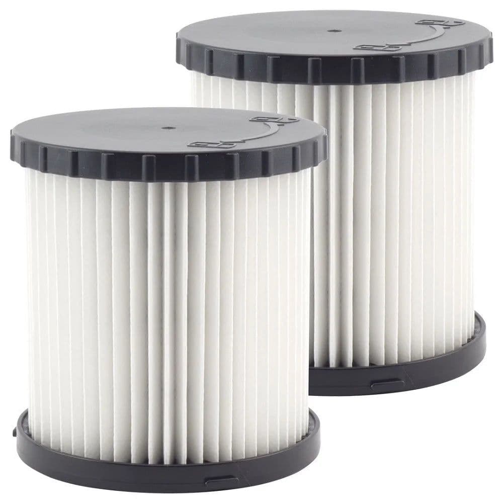 image-2 Pack Cartridge HEPA Filters Replacement Part DCV5801H Compatible with DeWalt DCV580 & DCV581H Wet Dry Vacuums