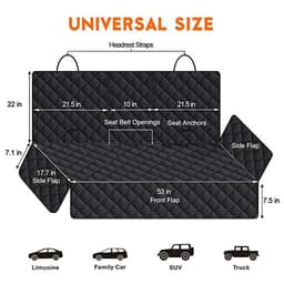 image-Car Pet Back Seat Pet Cover Protector Mat Rear Safety Car Travel Accessories for Pet Dog Cat Pet Carrier Supplies