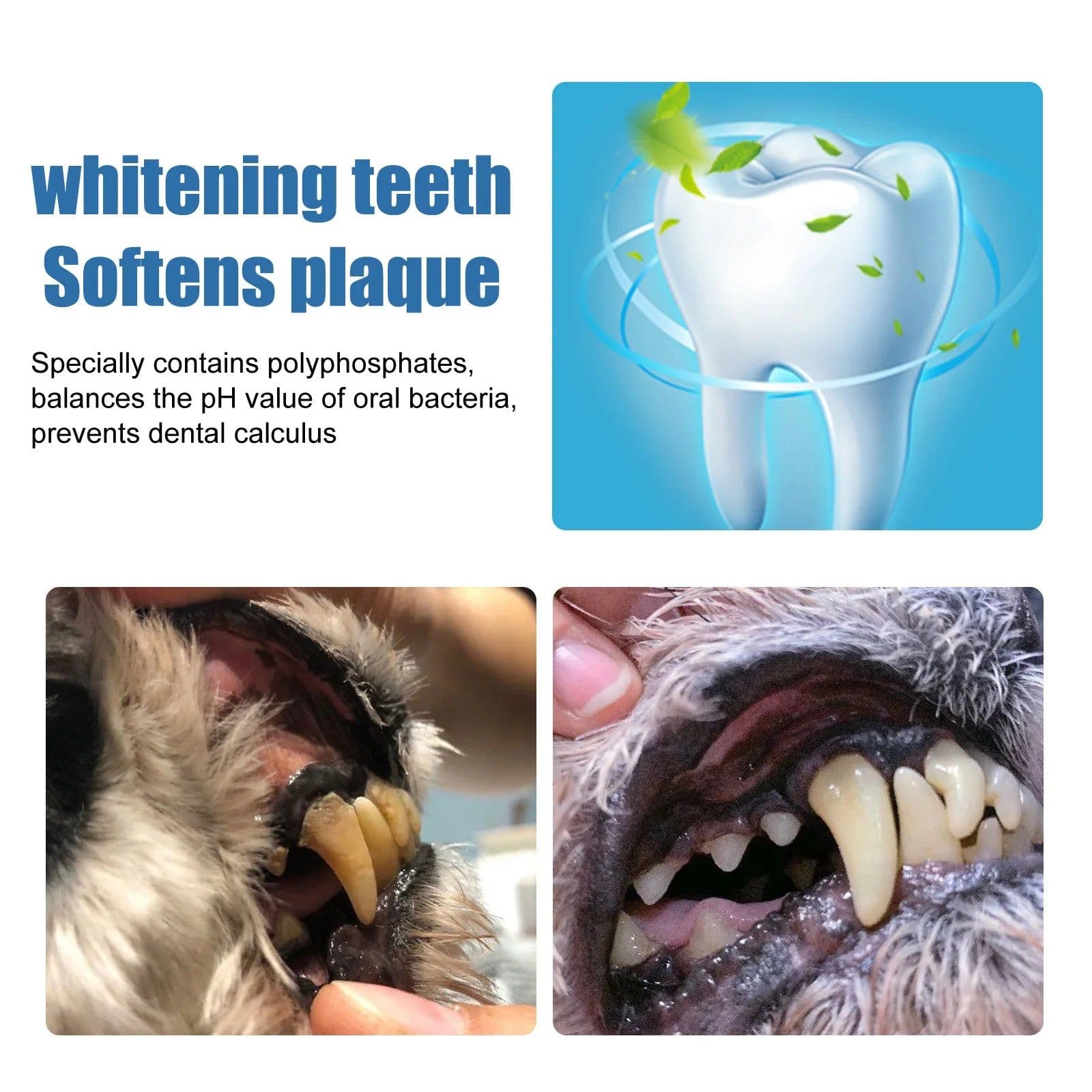 image-Pet Teeth Cleaner Spray Tartar Removal Mouth Fresher Deodorant Natural Plaques Off Prevent Oral Calculus Dog Oral Cleanse Liquid