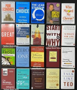 image-20 Books English Original Poor Dad Rich Dad Investment Philosophy Economic Management Business Review Full Set