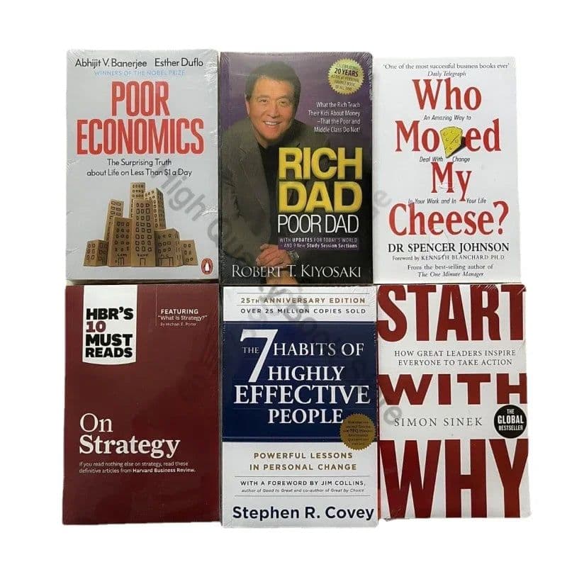 image-20 Books English Original Poor Dad Rich Dad Investment Philosophy Economic Management Business Review Full Set
