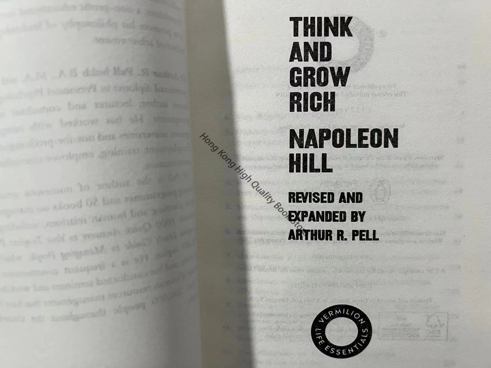 image-Think and Grow Rich By Napoleon Hill Motivational Personal Transformation Self-Help English Book Paperback