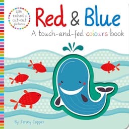 image-Red & Blue Touch And Feel Colors Book English Educational Picture Books Baby Children Reading Book