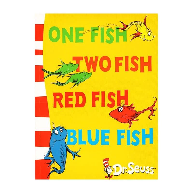 image-One Fish Two Fish Red Fish Blue Fish Dr.Seuss Interesting Story Parent Child Kids Early Education Picture English Book