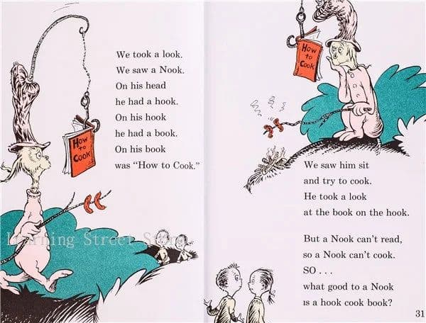 image-One Fish Two Fish Red Fish Blue Fish Dr.Seuss Interesting Story Parent Child Kids Early Education Picture English Book