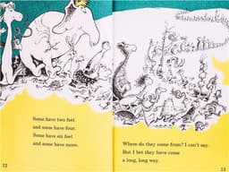 image-One Fish Two Fish Red Fish Blue Fish Dr.Seuss Interesting Story Parent Child Kids Early Education Picture English Book