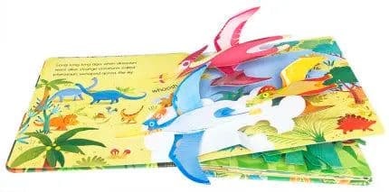 image-3-6 Years Old Usborne Peep Inside Pop Up Dinosaurs English Educational 3D Flap Picture Books Baby Children Reading Book