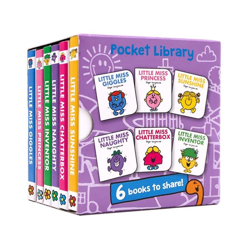 image-6books/set/ Little Miss Pocket Library,Baby Children's books aged 1 2 3, English picture book, 9781405292528