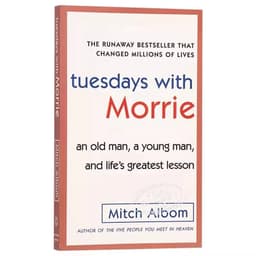 image-Tuesdays With Morrie Life's Greatest Lesson Book by Mitch Albom The Meaning of Life Adult English Reading Books