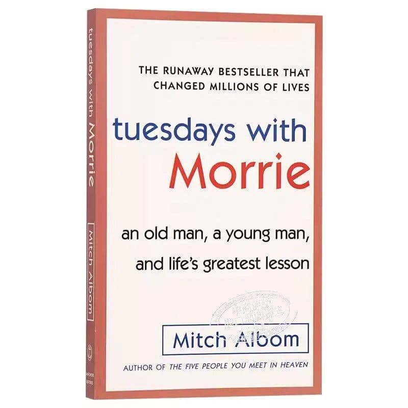 image-Tuesdays With Morrie Life's Greatest Lesson Book by Mitch Albom The Meaning of Life Adult English Reading Books