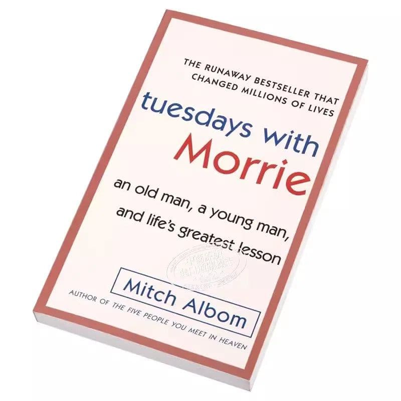 image-Tuesdays With Morrie Life's Greatest Lesson Book by Mitch Albom The Meaning of Life Adult English Reading Books