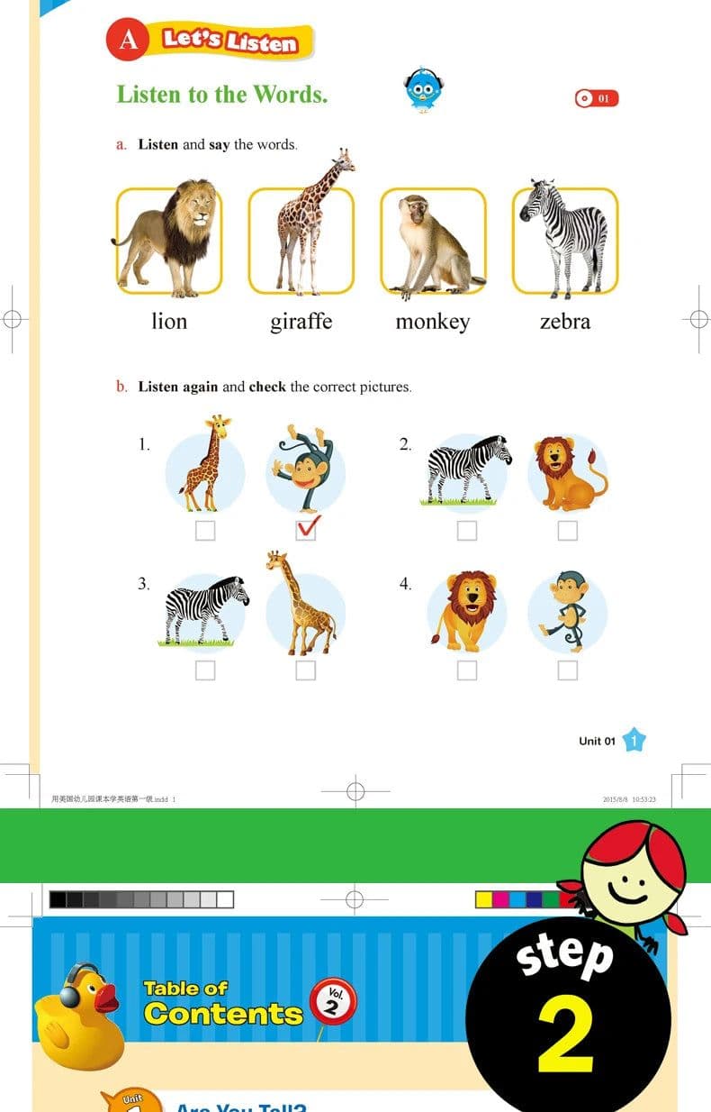 image-New 3pcs/set Lestening and Speaking Key American School Textbook: Easy to Learn English Children Enlightenment Picture Books
